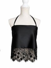 Halter Black Lace Blouse by Battaglia