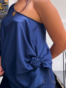 Renacer One Shoulder Blouse by Battaglia