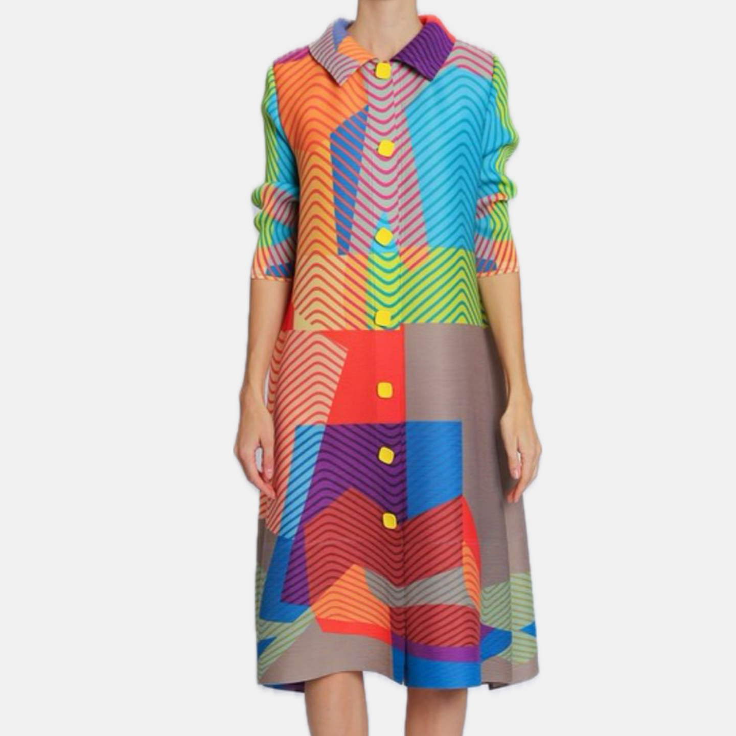 Op Art Multi color Dress