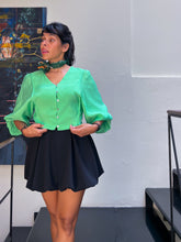 Retro Bubble Blavk Skirt