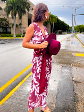 Burgundy hat