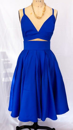 Milana Midi Dress Set ( BLUE DRESS)