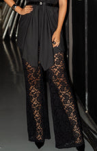 Black Sheer Lace Pants