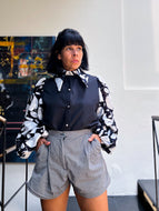 White and Black Imperial blouse , Special, edition by Battaglia