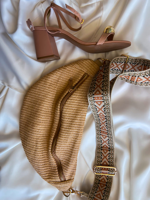 Boho Rafia Small Sling Crossbody bag