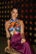 Acuarela Ruffles and Infinity Blouse by Battaglia