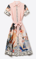Watercolor midi Dress