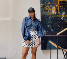 Midnight Dots Blouse by Battaglia Atelier