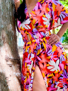 Paola Flower Caribbean Flavor Dress