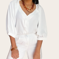 Margarita White Blouse (Classic )