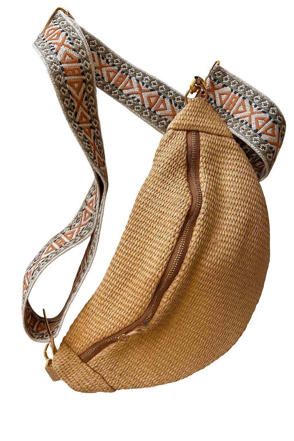 Boho Rafia Small Sling Crossbody bag