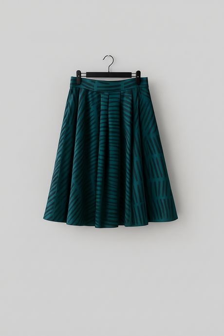 Teal Mirage Skirt by Battaglia