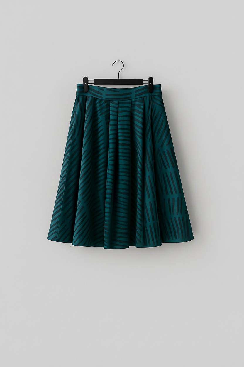 Teal Mirage Skirt by Battaglia