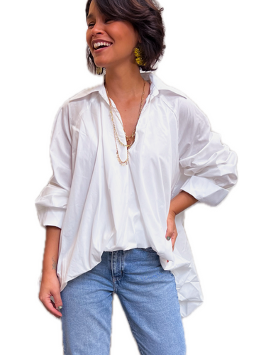 Clementine High Low Blouse White Blouse