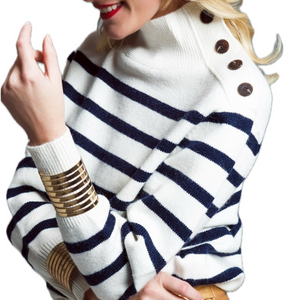 Marina Cozy Stripe Sweater