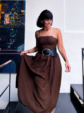 Cacao con Cinturón Escultural Dress (Onesize)