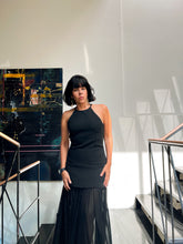 Black Orchid Long cocktail  Dress  