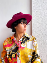 Burgundy hat